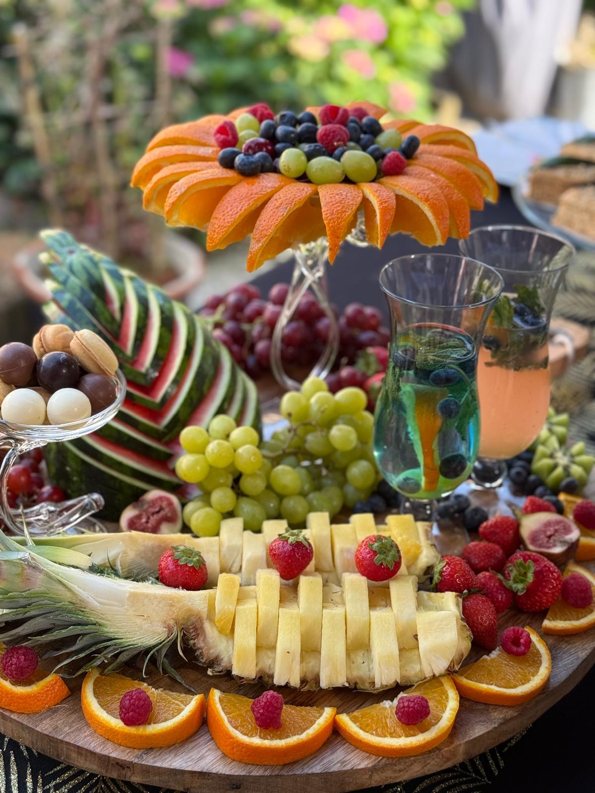 Feestelijke fruittafel